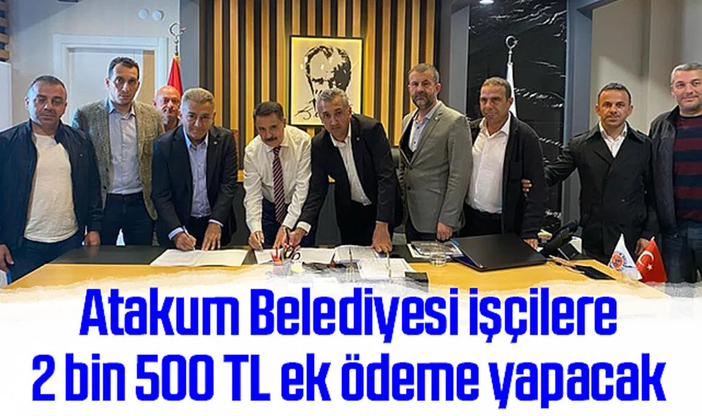 Samsun Atakum Belediyesi emekçinin yanında 
