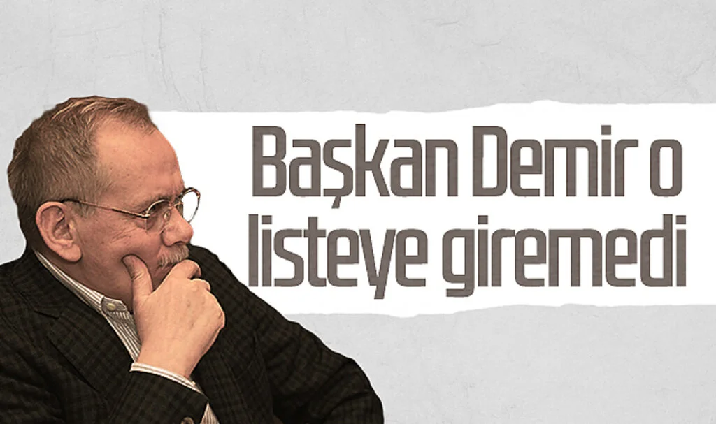 Samsun Büyükşehir Belediye Başkanı Mustafa Demir, o listeye giremedi 