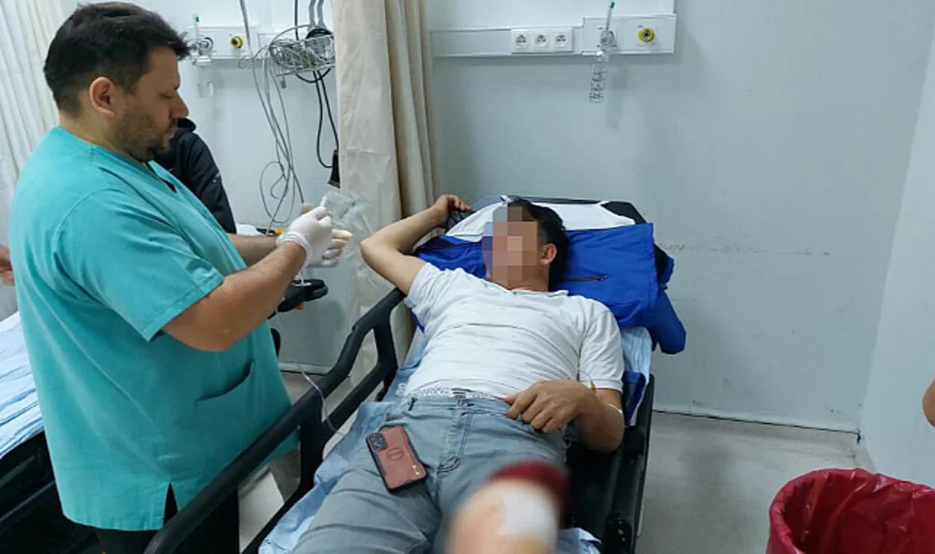 Samsun'da Akaryakıt istasyonunda bıçaklandı