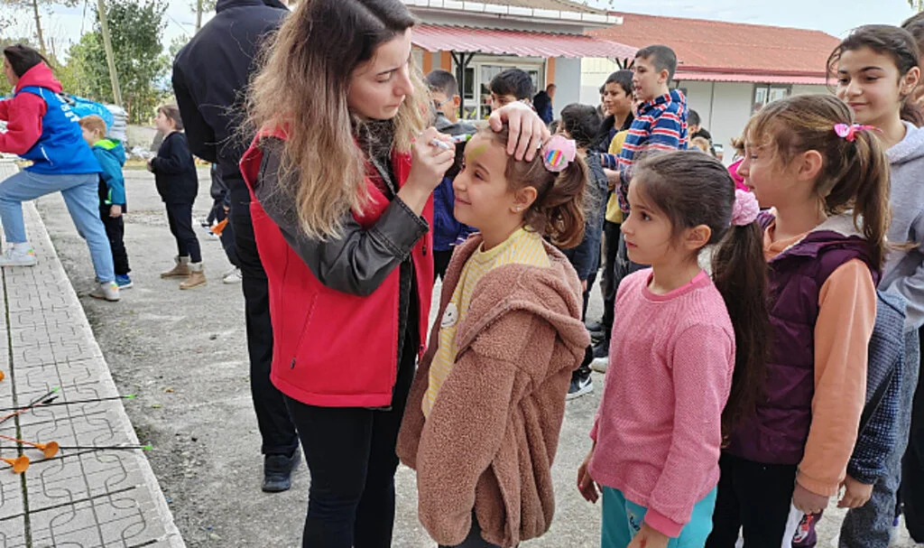 Samsun'da Bafra Gençlik Merkezi, kırsal okullarda etkinlik düzenledi