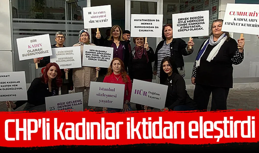 Samsun'da CHP'li kadınlar iktidarı eleştirdi