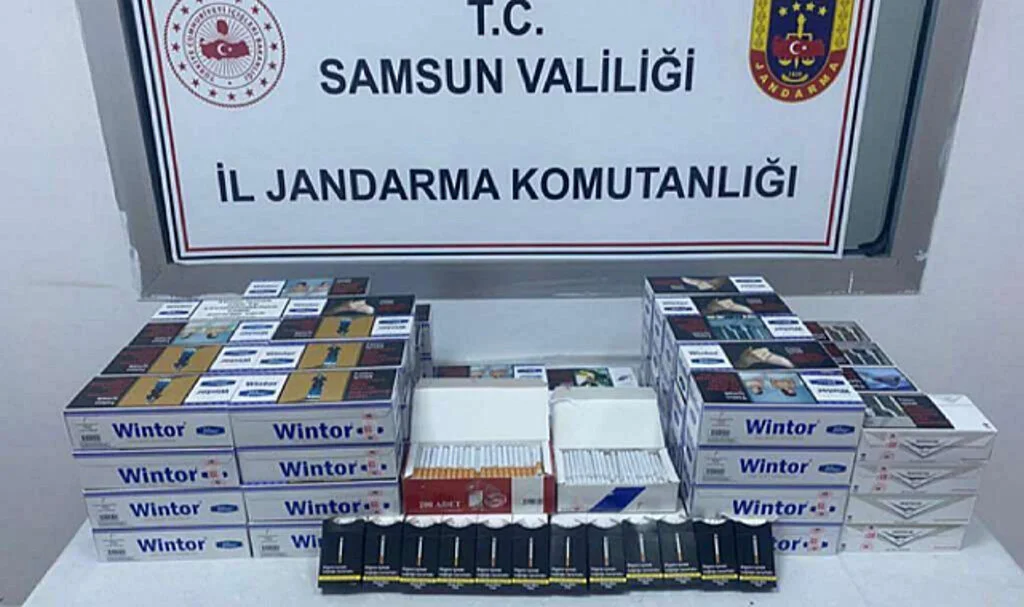 Samsun'da kaçak sigara baskını 