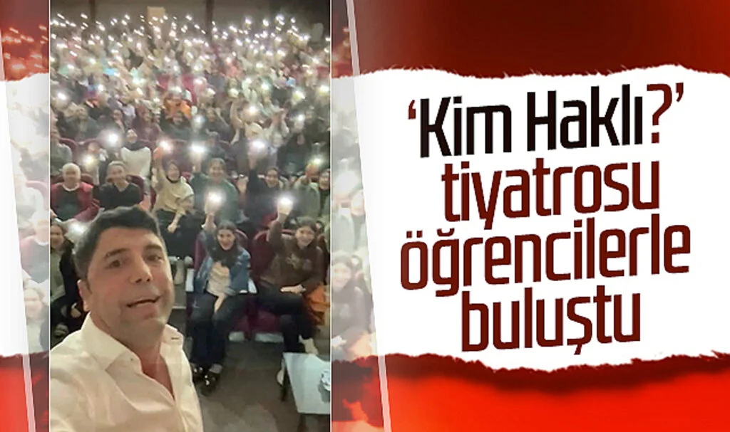 Samsun'da 'Kim Haklı?' tiyatrosu öğrencilerle buluştu