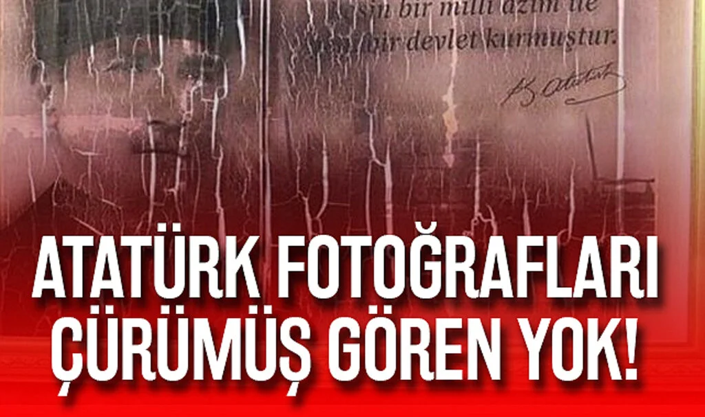 Samsun'da Kurtuluş Yolunda Atatürk Fotoğrafları Çürümüş Gören Yok!