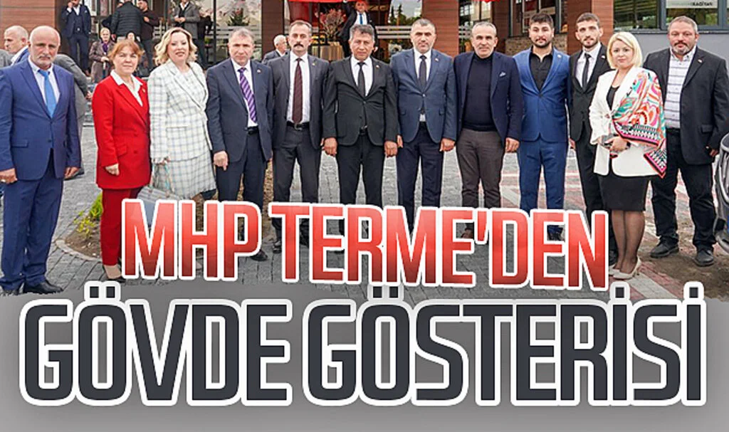 Samsun'da MHP Terme'den gövde gösterisi
