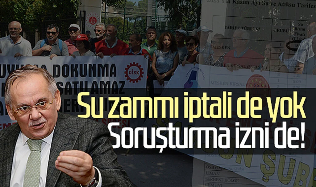 Samsun'da su zammı iptali de yok, soruşturma izni de!