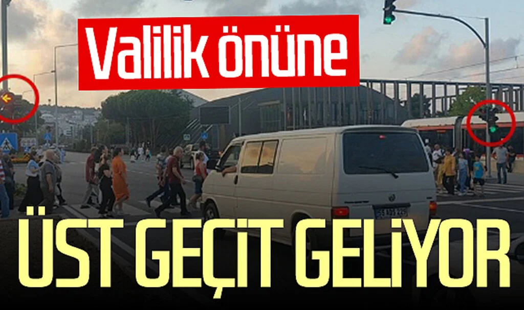 Samsun'da valilik önüne üst geçit geliyor 
