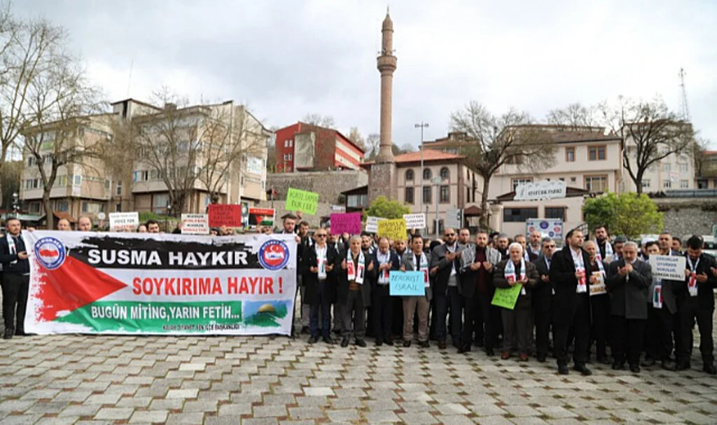 Samsun Kavak’ta İsrail’e büyük öfke