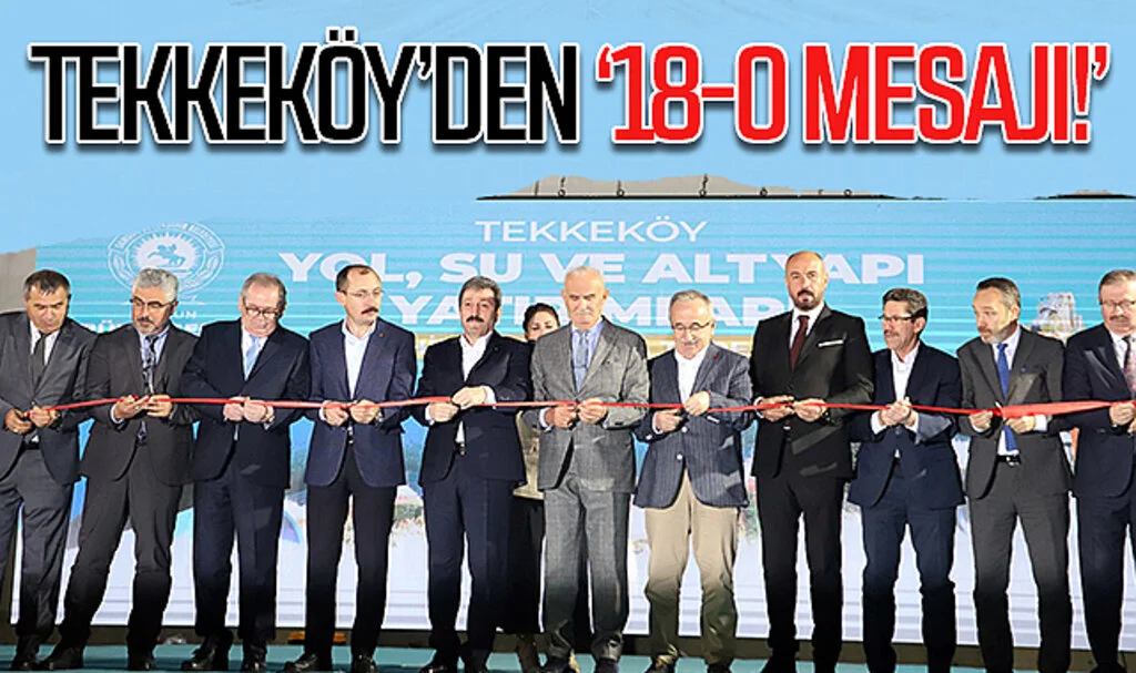 Samsun Tekkeköy'den '18-0 mesajı!'