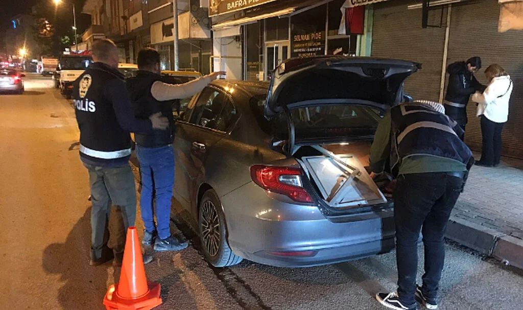 Samsun'un Bafra ilçesinde şok uygulama