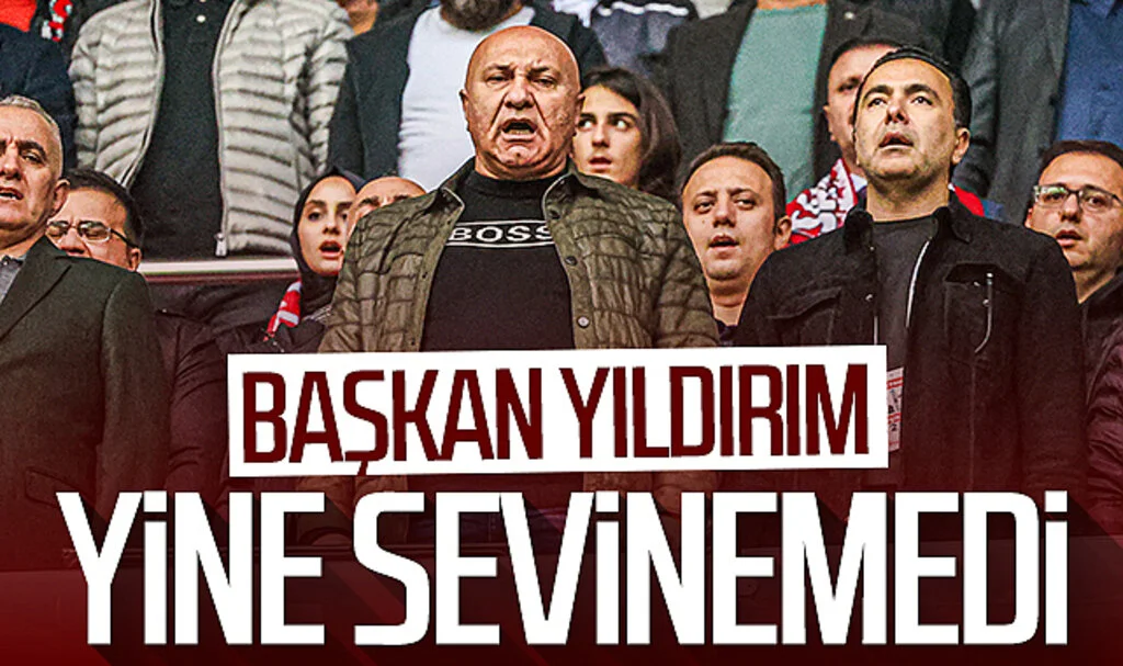 Samsunspor Başkanı Yüksel Yıldırım yine sevinemedi