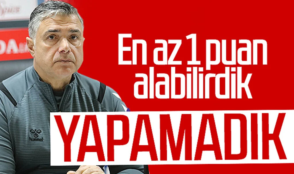 Samsunspor'da Erdinç Sözer'den Beşiktaş maçı sonrası açıklama: “En az 1 puan alabilirdik ama yapamadık”