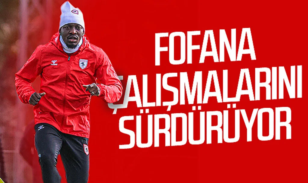 Samsunspor’da Fofana çalışmalarını sürdürüyor