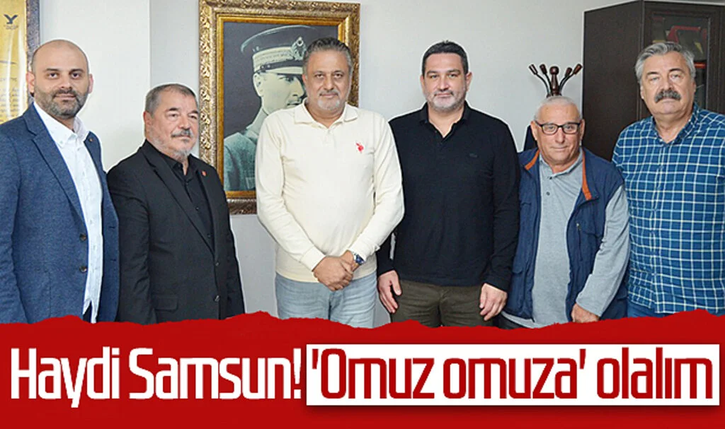 Samsunspor'dan Hedef Halk'a ziyaret! Haydi Samsun! 'Omuz omuza' olalım