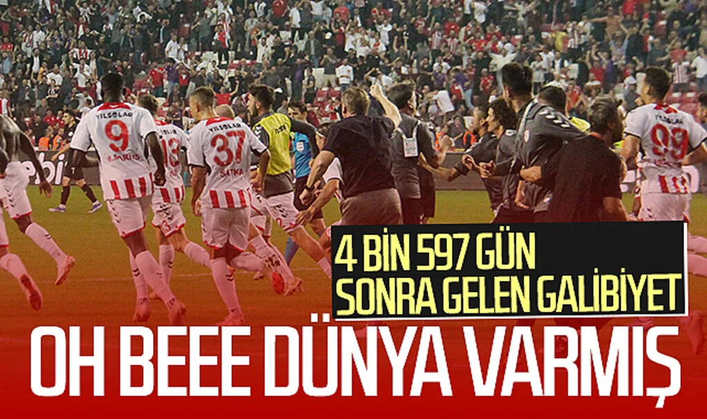Samsunspor, Süper Lig’de 4 bin 597 gün sonra galip geldi