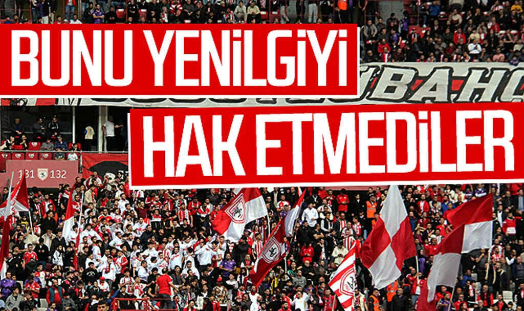 Samsunspor taraftarı Beşiktaş yenilgisini hak etmedi