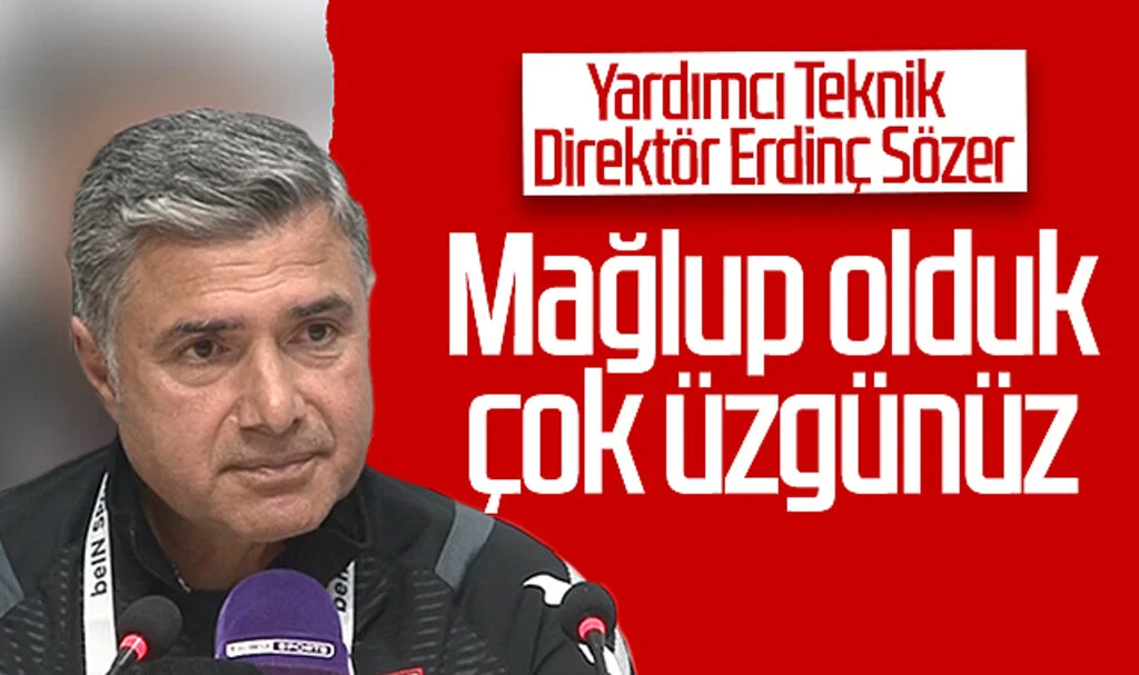 Samsunspor Yardımcı Teknik Direktörü Erdinç Sözer: "Mağlup olduk, çok üzgünüz"