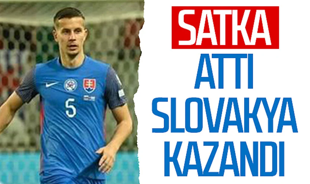 Samsunsporlu Satka attı, Slovakya kazandı