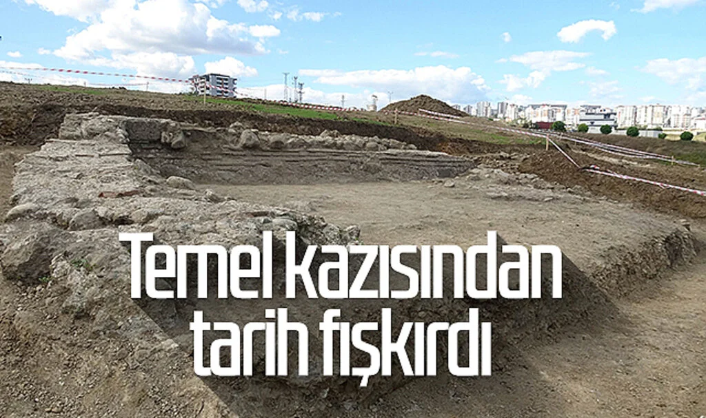Temel kazısından  tarih fışkırdı 