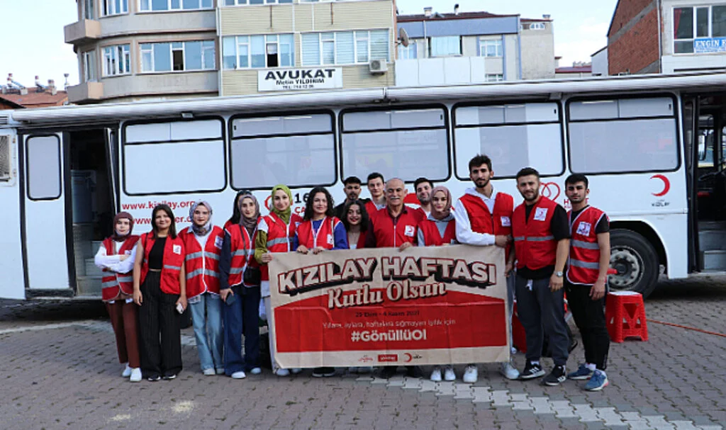Türk Kızılay Havza'da 128 ünite kan bağışı topladı