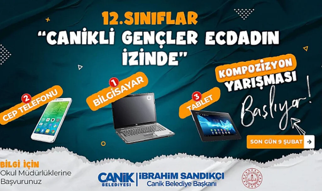 Canik’ten Cumhuriyet'in  100. Yılına özel yarışma 