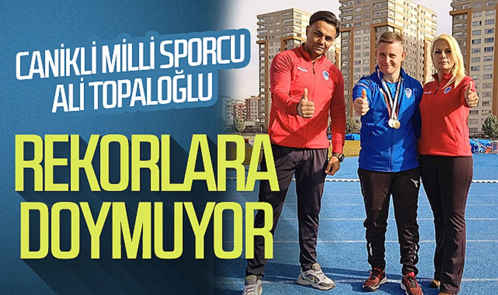 Canikli Milli Sporcu Ali Topaloğlu Rekorlara Doymuyor 