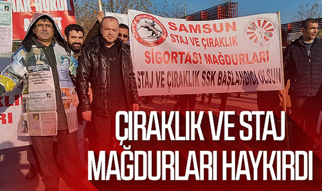 Çıraklık ve staj mağdurları haykırdı 