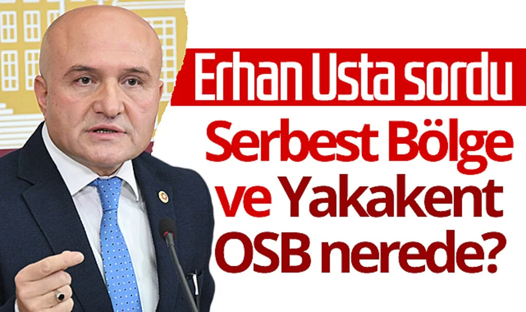 İYİ Partili Erhan Usta sordu: Serbest Bölge ve Yakakent OSB nerede?