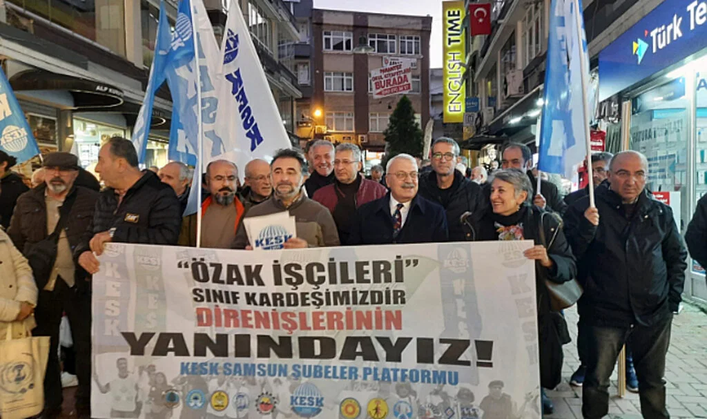 KESK'ten Özak işçilerine destek   