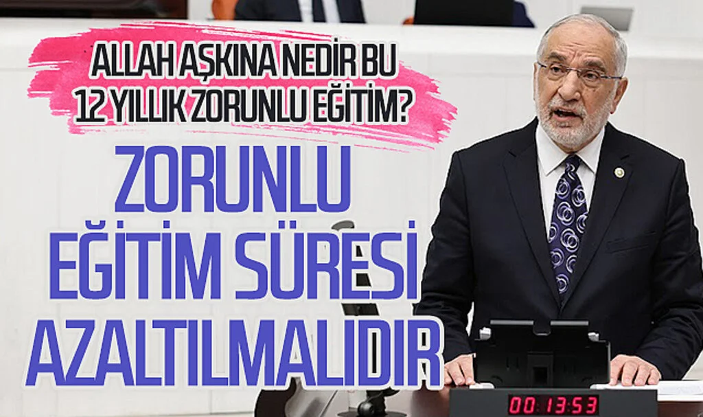 Mehmet Kahraman: Allah aşkına nedir bu 12 yıllık zorunlu eğitim? Zorunlu eğitim süresi azaltılmalıdır