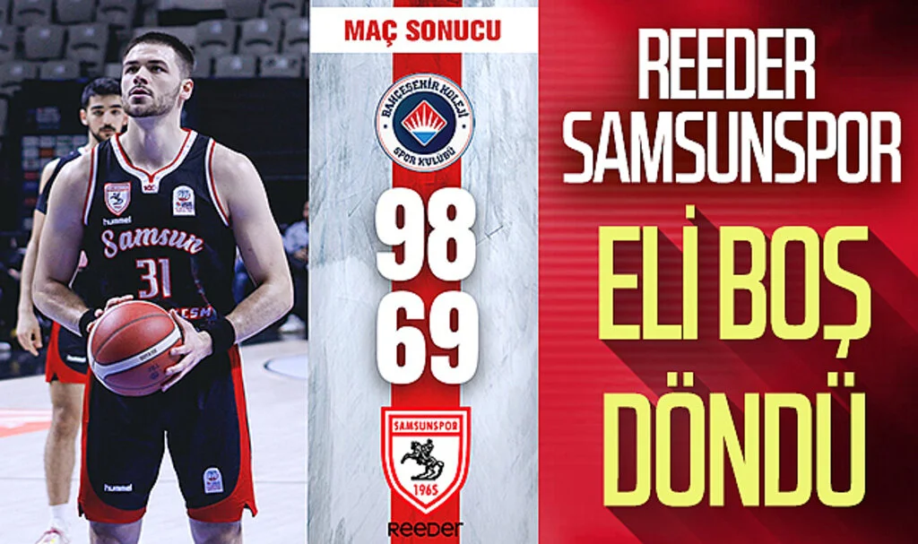 Reeder Samsunspor Bahçeşehir deplasmanından eli boş döndü