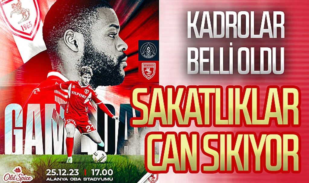 Alanyaspor maçı kadrosu belli oldu. Sakatlıklar can sıkıyor!
