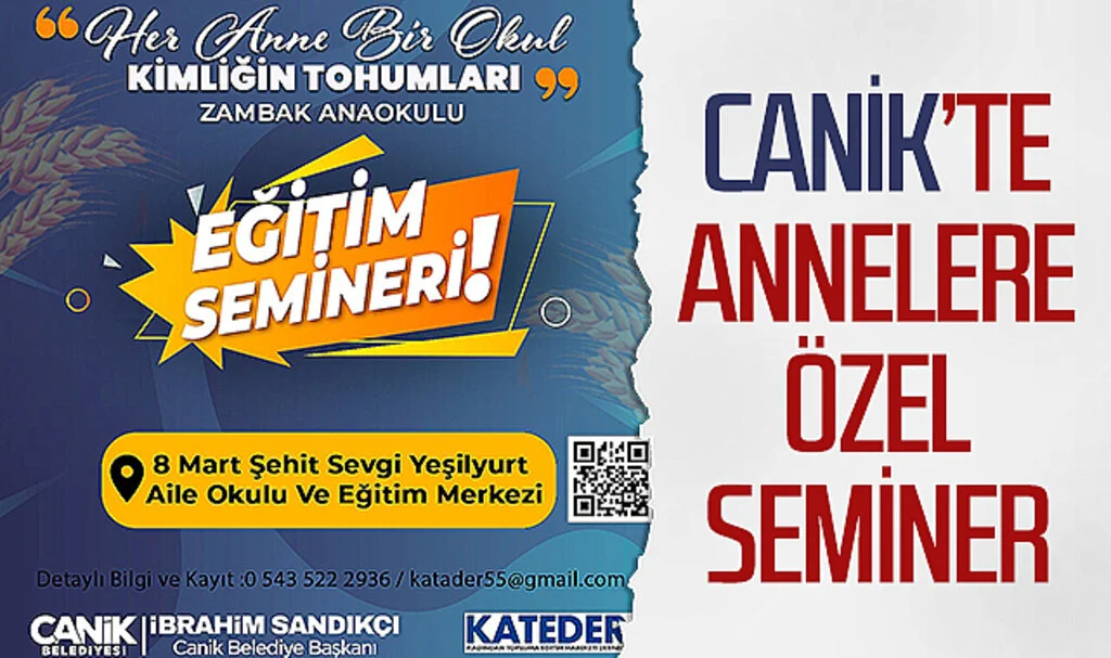 Samsun Canik'te annelere özel seminer