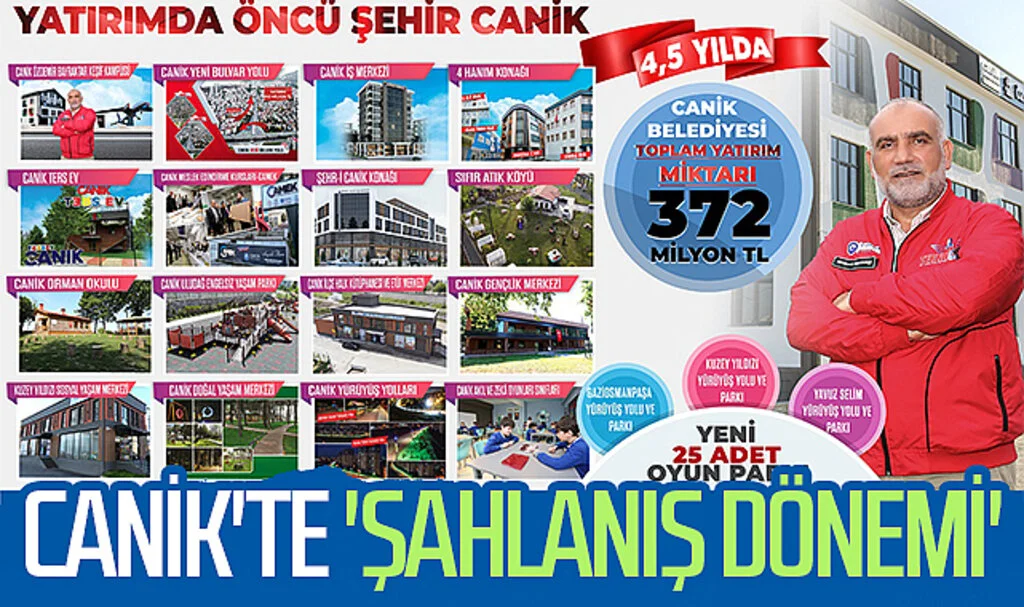 Samsun Canik'te 'şahlanış dönemi'