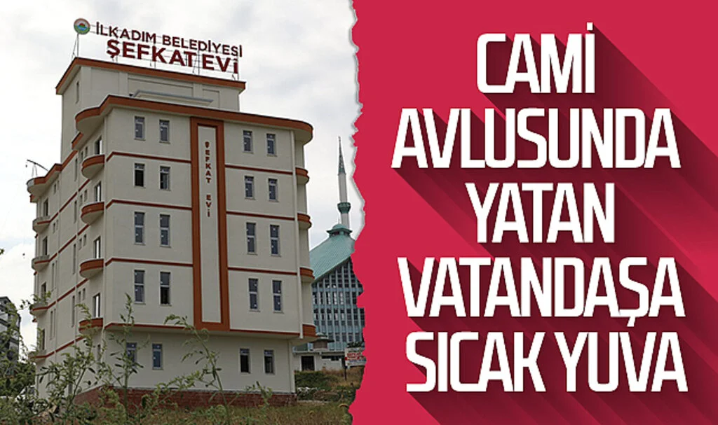 Samsun'da cami avlusunda yatan vatandaşa sıcak yuva