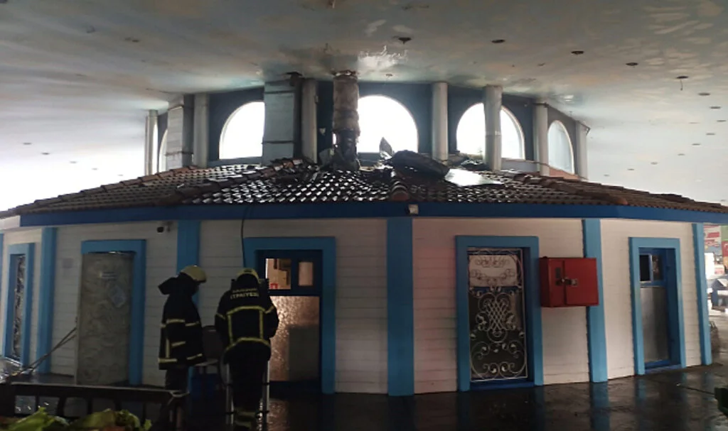 Samsun'da balık Evi'nde korkutan yangın
