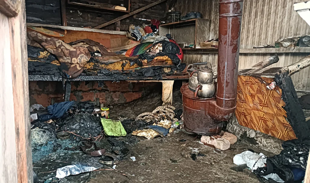 Samsun'da balıkçı kulübesinde çıkan yangında bir kişi ağır yaralandı