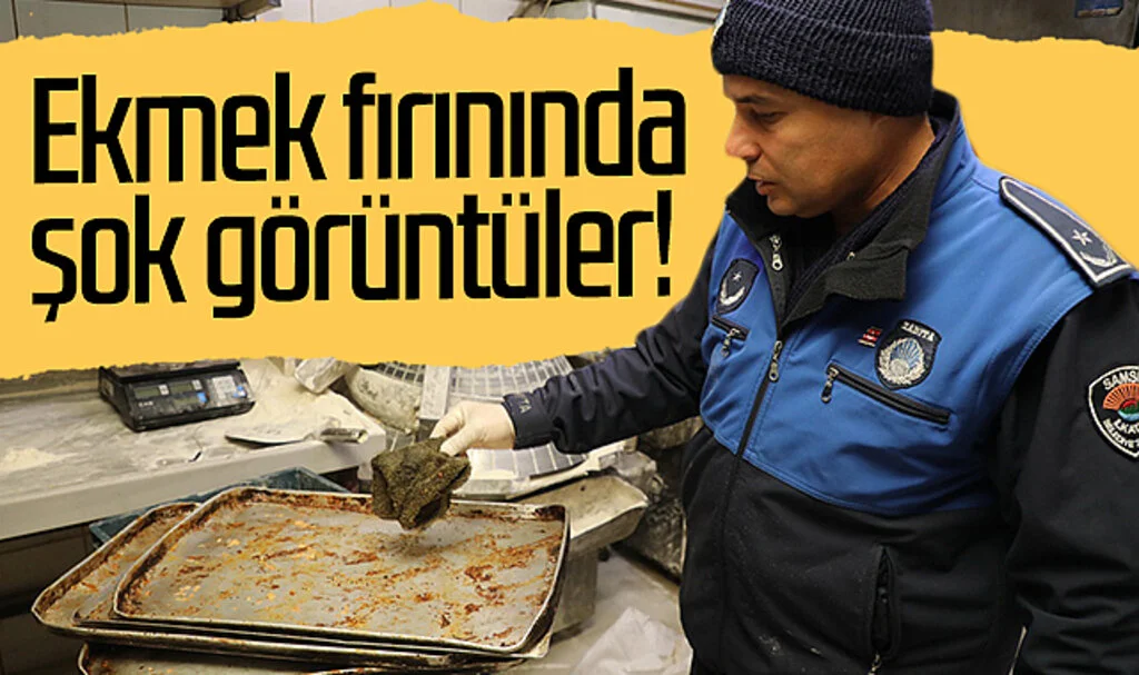 Samsun'da ekmek fırınında şok görüntüler!