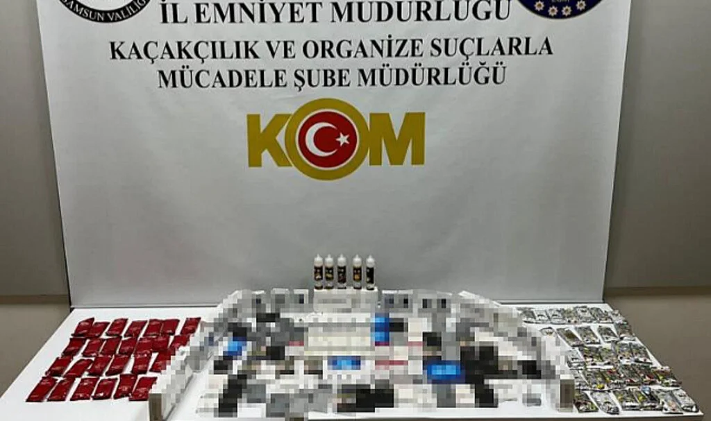 Samsun'da gümrük kaçağı tütün mamülleri ele geçirildi