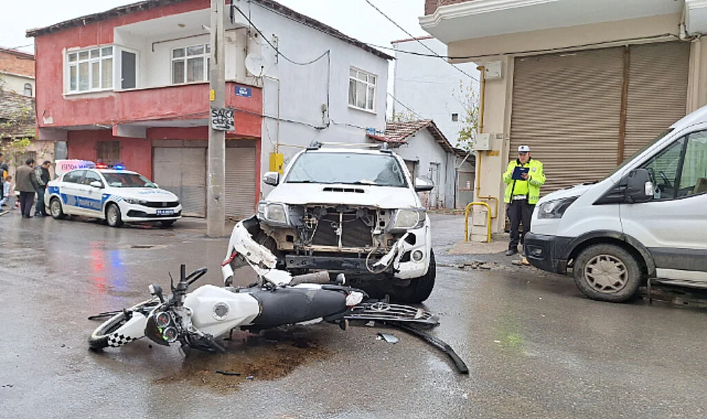 Samsun'da motosiklet sürücüsü ölümden döndü 