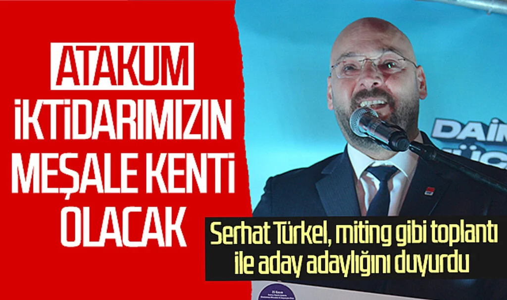 Samsun'da Serhat Türkel, miting gibi toplantı ile aday adaylığını duyurdu: 'Atakum iktidarımızın meşale kenti olacak'