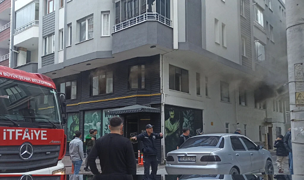 Samsun'da spor salonunun saunasında yangın
