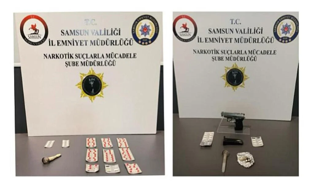 Samsun’da uyuşturucuyla mücadele: Çok sayıda uyuşturucu madde ele geçirildi, 21 kişiye adli işlem