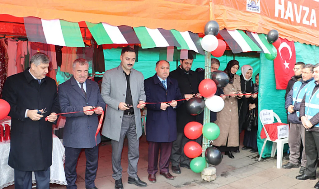 Samsun Havza'da "Filistin İçin Hayır Çarşısı" açıldı