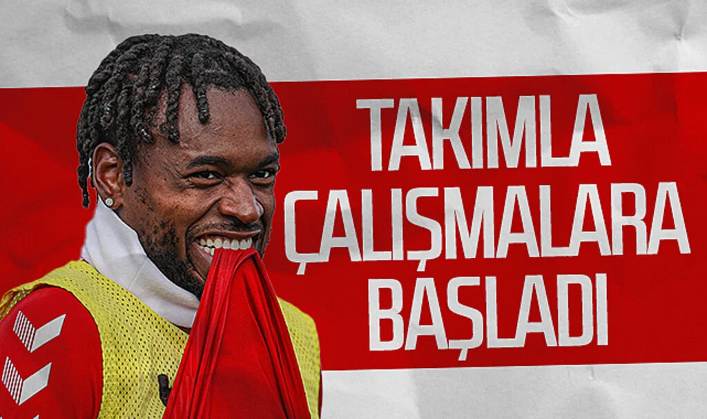 Samsunspor’da Dimata takımla çalışmalara başladı