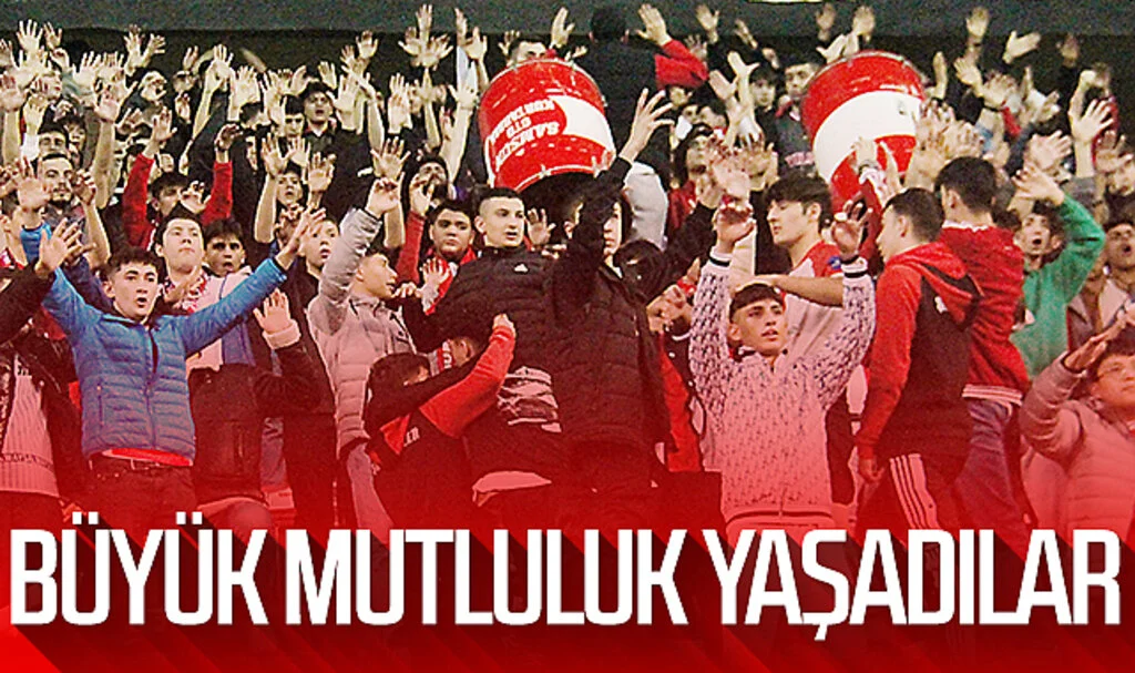 Samsunspor taraftarı büyük mutluluk yaşadı