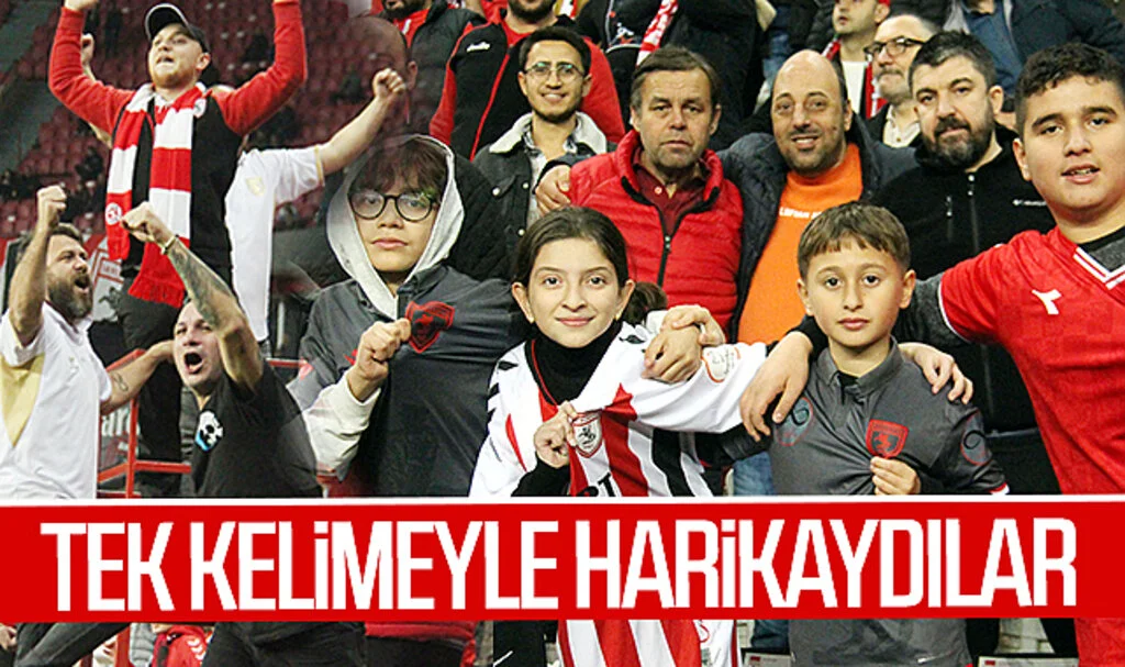 Samsunspor taraftarı Konyaspor maçında harikaydı