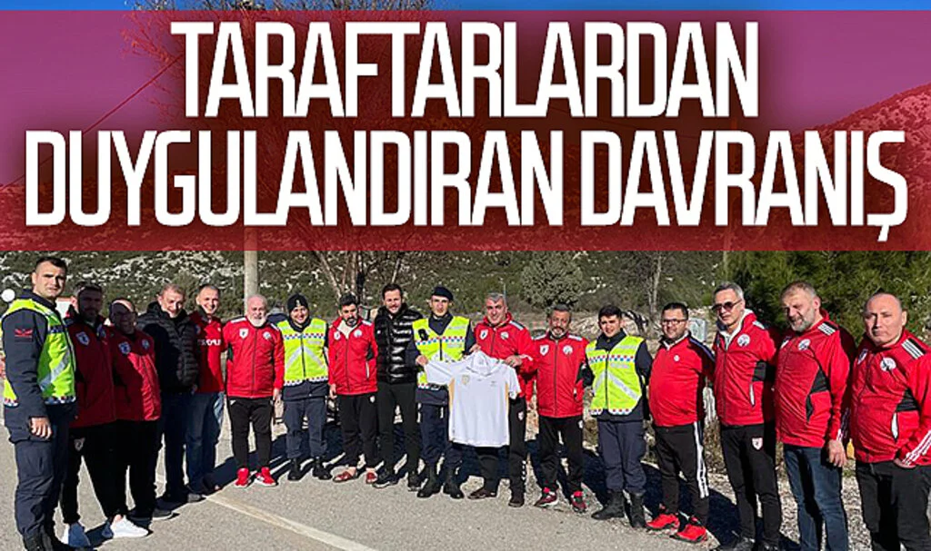 Samsunspor taraftarından duygulandıran davranış