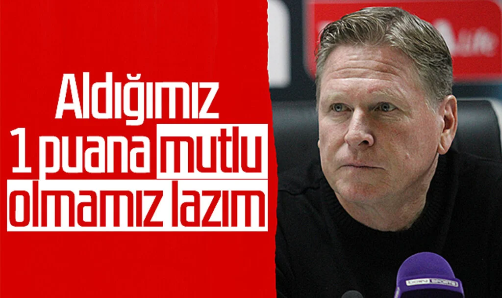 Samsunspor Teknik Direktörü Markus Gisdol: Aldığımız 1 puana mutlu olmamız lazım