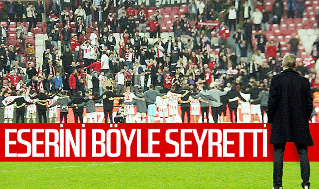 Samsunspor Teknik Direktörü Markus Gisdol, yaşanan sevinci gururla izledi
